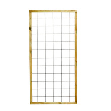 Espalierhegn metal/træ rust 90 x 180 cm